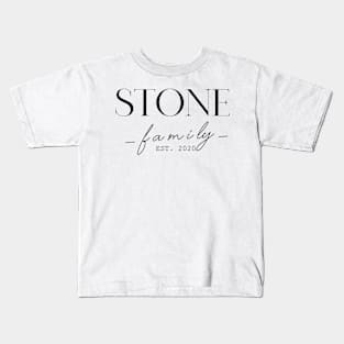 Stone Family EST. 2020, Surname, Stone Kids T-Shirt